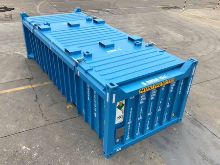 Blue Shipping Container