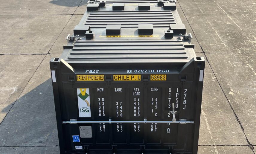 Chile Copper Container With Rear Doors