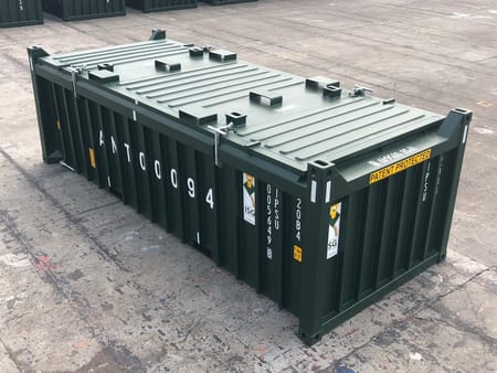 Green Shipping Container